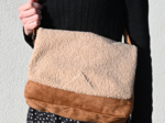 Square flap of saddle bag  moumoute camel