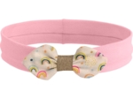 Jersey knit baby headband rainbow