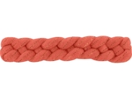 Plait hair slide coral lurex gauze