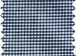 Coupon tissu 50 cm navy blue gingham