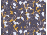 35cm coated fabric coupon ex2542 kumquat navy mustard