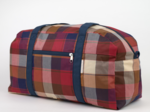 Sac week-end ruby lurex tartan
