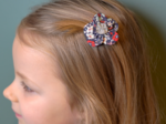 Mini Flower petal hair slide jardin d'aurore