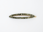 Side Oval Hair Clip black gold checkerboard
