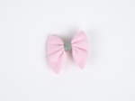 Mini bow tie clip light pink
