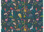 Cotton fabric exotic animals