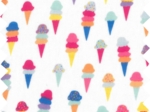 Coated fabric ice cream