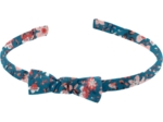 Thin headband fleuri nude ardoise