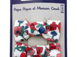 Small bows hair clips prairie fleurie