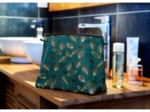 Cosmetic bag with flap   vegetalis