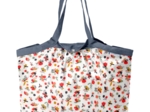 Pleated tote bag - Medium size reveil printanier