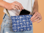 Tiny coton clutch bag soleil levant