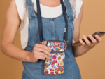 Quilted phone pocket tutti fleuri