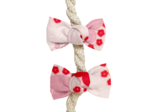 Small bows hair clips petits coeurs