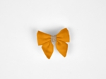 Mini bow tie clip ochre