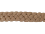 Plait hair slide gaze pailletée camel