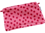 Tiny coton clutch bag ladybird gingham