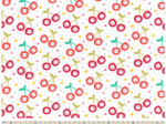 Cotton fabric ex2437 orange red cherries