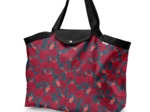Tote bag with a zip oiseau de noël