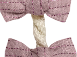 Small bows hair clips gaze lurex rose