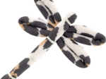 Dragonfly hair slide leopard