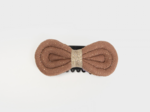 Noeud Anti-Glisse hair slide cognac double gauze