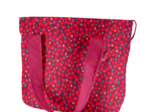 Cooler bag pompons cerise