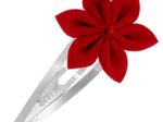 Star flower hairclip rouge foncé