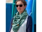 Pom pom scarf jade panther