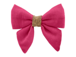 Mini bow tie clip fuschia