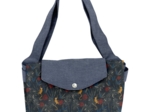 Tote bag with a zip jungle party