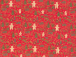 Cotton fabric féérie noel rouge