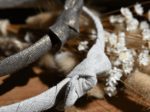 Thin headband  glitter linen