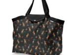 Tote bag with a zip palma girafe
