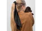 Long tail scrunchie golden straw