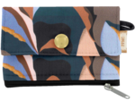 zipper pouch card purse vague d'automne