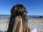 Bunny ear Scrunchie black