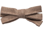 Ribbon bow hair slide copper linen