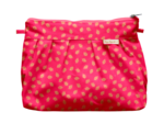 Pleated clutch bag feuillage or rose