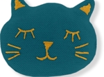Meow hair slide bleu vert