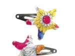 Star hair-clips tutti fleuri
