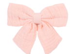 Bow tie hair slide gauze pink
