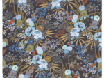 Cotton fabric ex2217 navy vintage bouquet