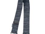 Wide shoulder strap striped silver dark blue