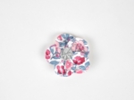 Mini Flower petal hair slide rose grenadine