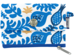 zipper pouch card purse passion bleue