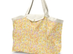 Tote bag with a zip mimosa jaune rose