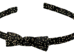 Thin headband glitter black