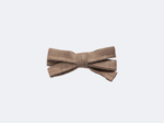 Ribbon bow hair slide copper linen