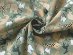 1 m fabric coupon safari kaki